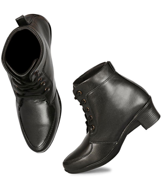 Saheb - Black Womens Ankle Length Boots - None