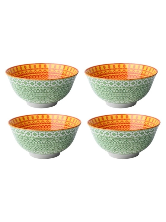 Floral Bowl Set Of 4 (280Ml)