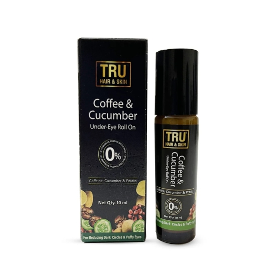 Coffee & Cucumber Under – Eye Roll On With Potato – 10ml | Reduces Dark Circles-Default