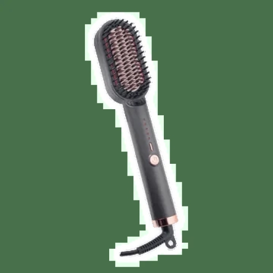 Croma Hair Straightening Brush with Ionic Care Function (Silver)