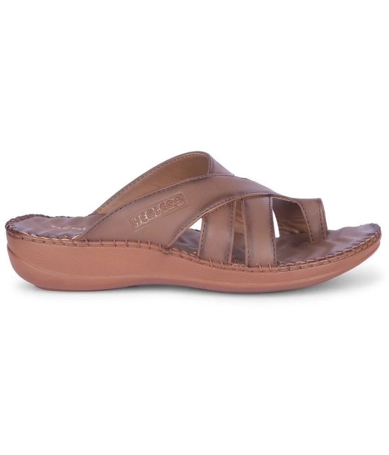 Liberty Tan Womens Leather Slipper - None