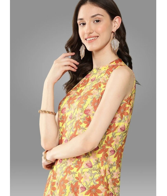 Janasya - Yellow Polyester Womens Straight Kurti ( Pack of 1 ) - None