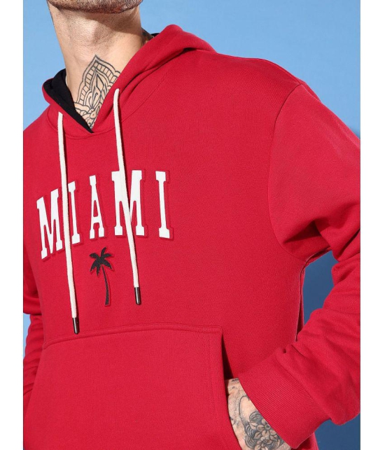 Dillinger Fleece Hooded Mens Sweatshirt - Red ( Pack of 1 ) - None