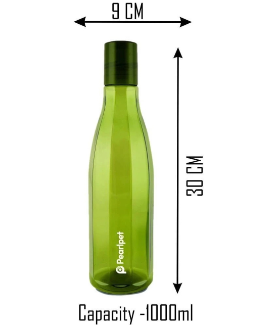 PearlPet - Olive Green Fridge Water Bottle ( Pack of 6 ) - Olive Green