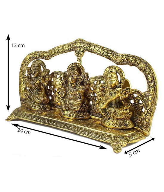 eCraftIndia Showpiece Steel Ganesha Idol 25 x 5 cms Pack of 1