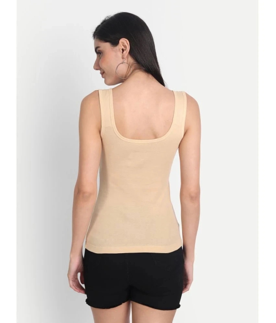 AIMLY Cotton Camisoles - Beige Single - None