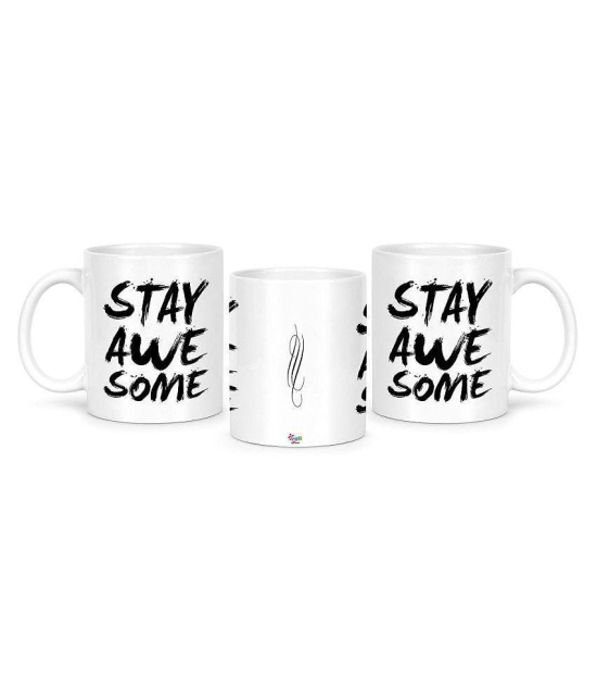 Idream Quote Printed Ceramic Coffee Mug 1 Pcs 330 mL - White