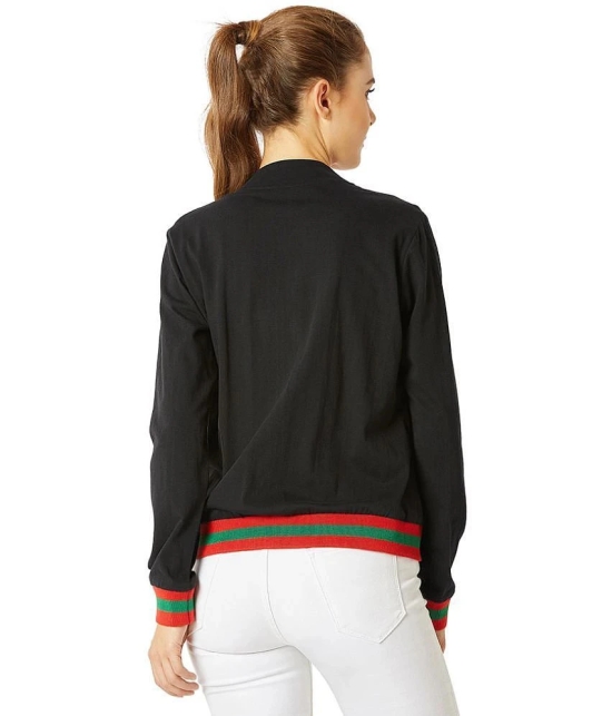 Miss Chase Cotton Black Bomber Jackets - XL