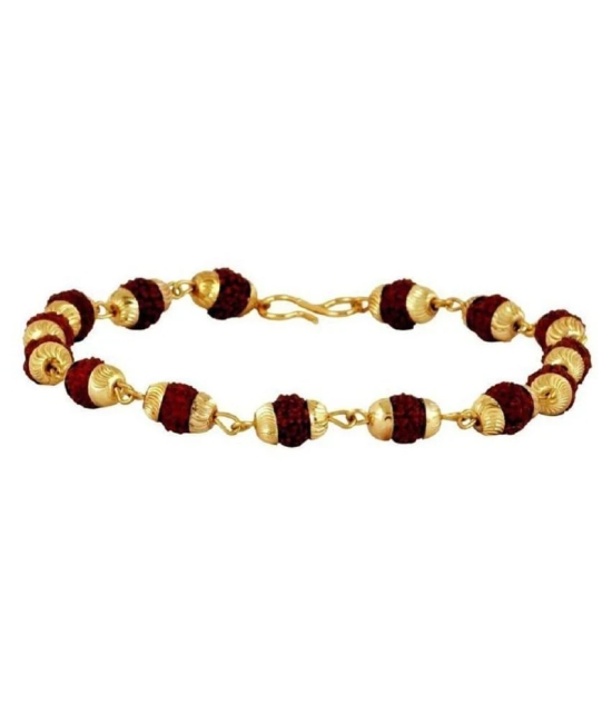 Gold Plated Rudraksha Bracelet