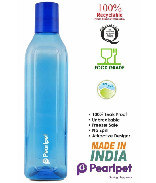 PearlPet - Blue Water Bottle ( Pack of 6 ) - Blue