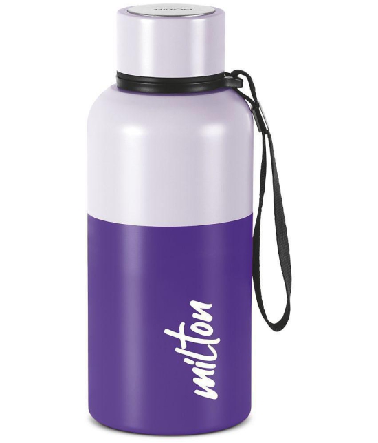 Milton Ancy 500 Thermosteel Water Bottle, 520 ml, Violet | 24 Hours Hot and Cold | Easy to Carry | Rust Proof | Tea | Coffee | Office| Gym | Home | Kitchen | Hiking | Trekking | Travel Bottl