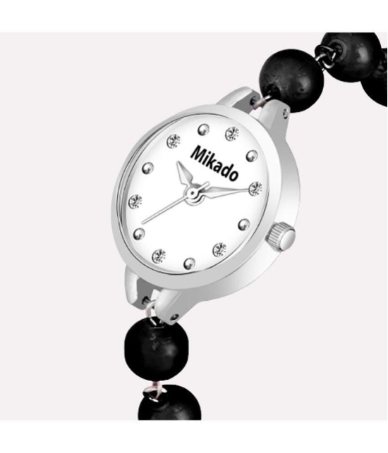 Mikado - Black Metal Analog Womens Watch