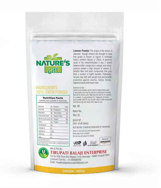 Nature''s Gift LEMON Powder 200 gm