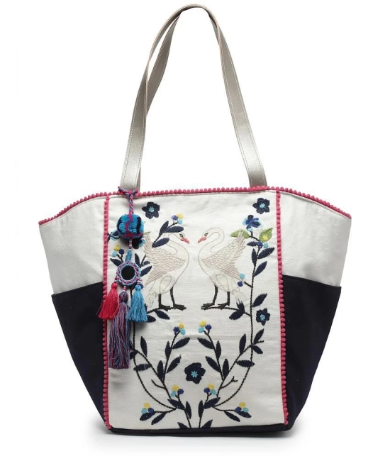 Anekaant - Navy Blue Cotton Tote Bag - Navy Blue