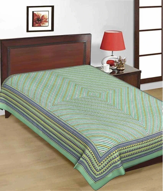 UniqChoice 100% Cotton Jaipuri Traditonal Single Bed Sheet