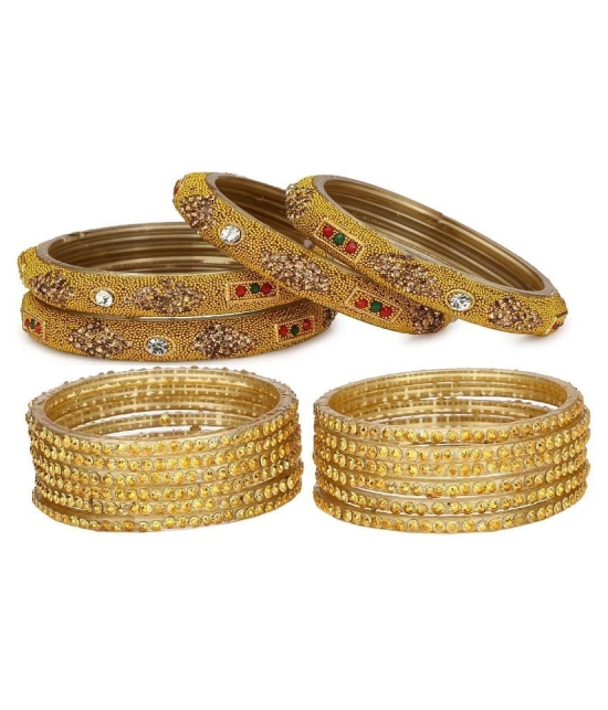 Somil Designer Wedding Fancy Glass Bangle Set For Party, Marriage, Function And Daily Use - None