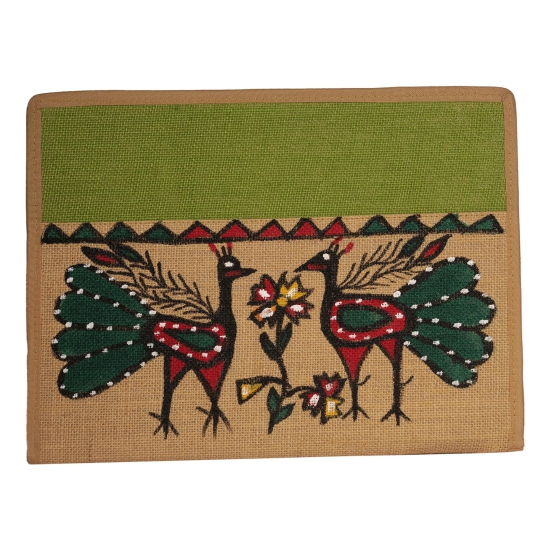 Jharcraft Jute File Folder With Sohrai Painting(FF00229)