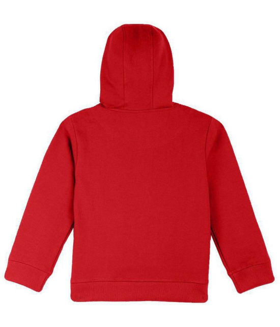 Naughty Ninos Girls Red Printed Hooded Sweatshirts - None