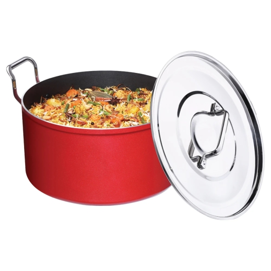 Premier Non Stick Dum Biryani Pot with Stainless Steel Lid 13 Litre