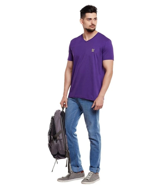 Vimal Jonney Purple Half Sleeve T-Shirt - None