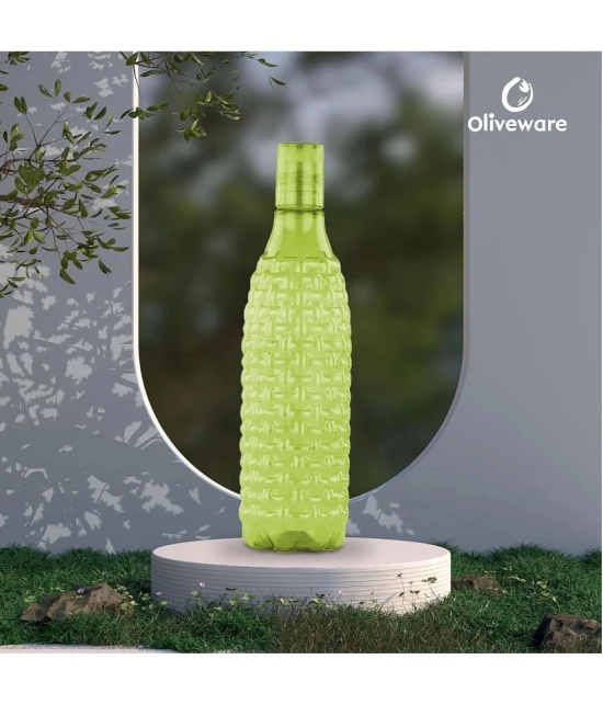 Oliveware Green Water Bottle 1000 mL ( Set of 3 ) - Green