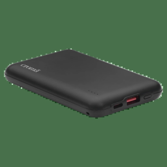 Croma 10000 mAh 22.5W Fast Charging Power Bank (1 Type A & 1 Type C Ports, Black)