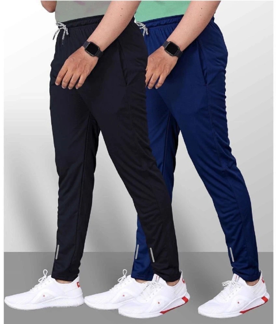 Gazal Fashions Multicolor Polyester Mens Trackpants ( Pack of 2 ) - None