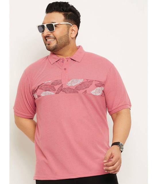 MXN - Pink Cotton Blend Regular Fit Men''s Polo T Shirt ( Pack of 1 ) - None