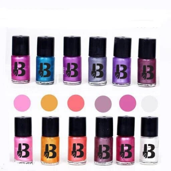 BANETION 9 ML Makeup Collection, Mini Nail Kit, Paraben Free, Long Lasting Formula, 12 in 1 Combo