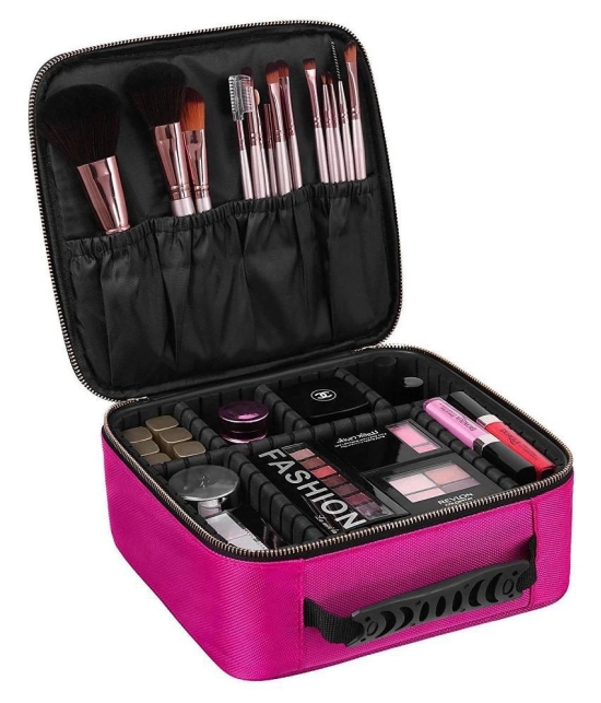 House Of Quirk Pink Makeup Cosmetic Storage Case Box