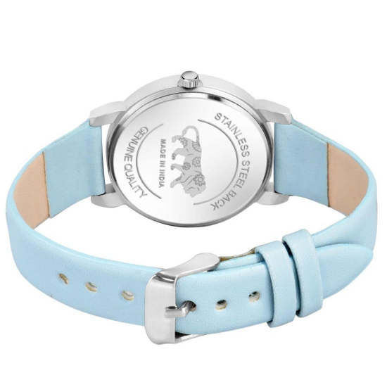Loretta MT-360 Blue Leather Belt Slim dial Women & Girls Watch