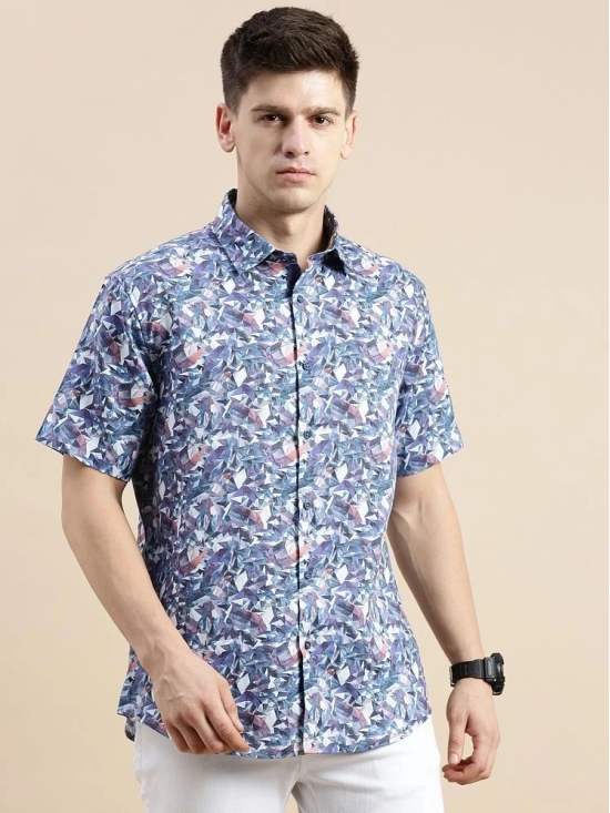 Showoff Cotton Blend Regular Fit Printed Half Sleeves Mens Casual Shirt - Multi ( Pack of 1 ) - None