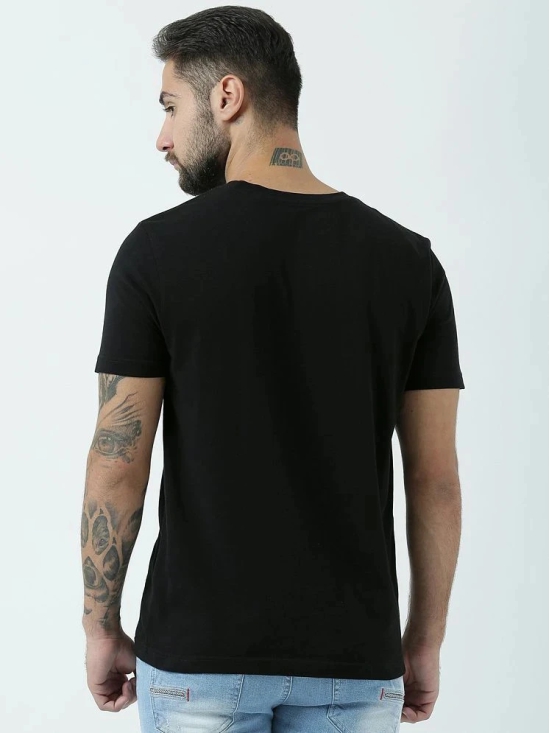 Huetrap - Black Cotton Regular Fit Mens T-Shirt ( Pack of 1 ) - None