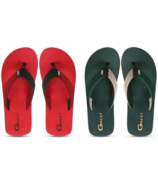 GBest Multicolor Mens Thong Flip Flop - None