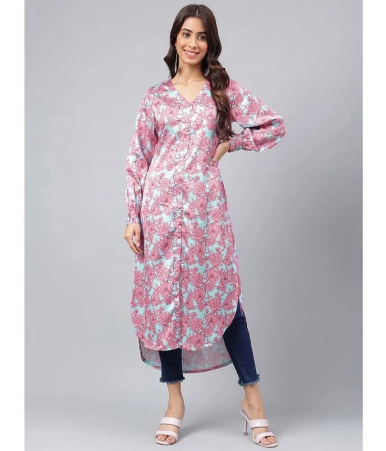 Janasya - Multicolor Satin Womens Straight Kurti ( Pack of 1 ) - None