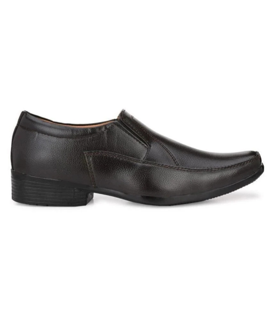 Leeport - Black Mens Slip On Formal Shoes - None