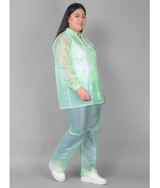 Dollar Polyester Raincoat Set - Green - None