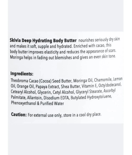 SKIVIA Deep Hydrating Body Butter Cream