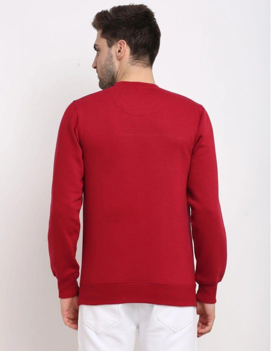 Rodamo  Men Red Colourblocked Sweatshirt