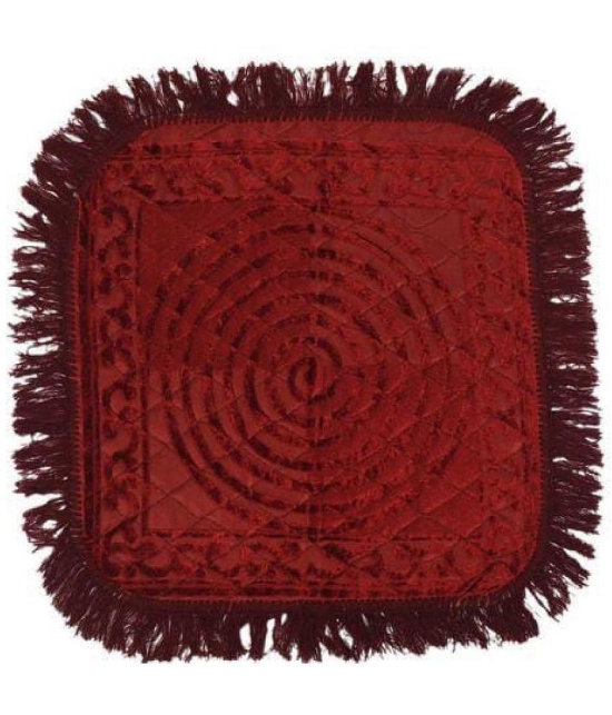 Abhikram Maroon Single Others Prayer Mat ( 53 X 53 cm )