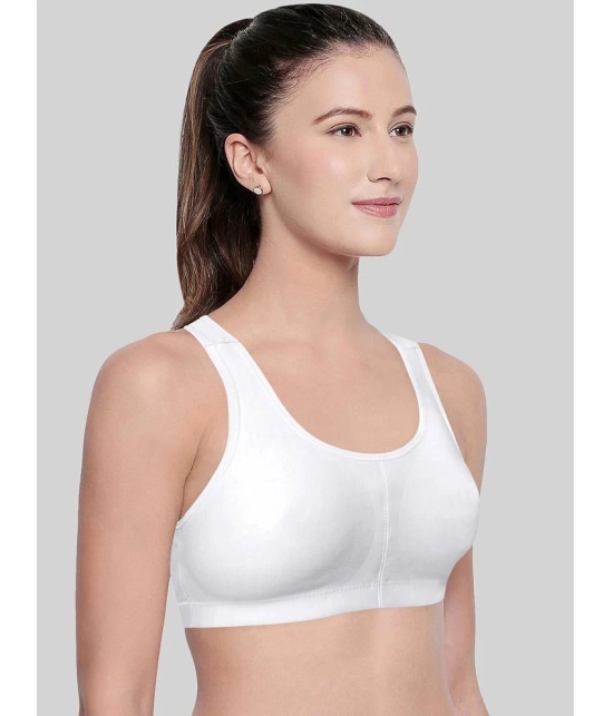 Bodycare White Cotton Blend Non Padded Womens Racerback bra ( Pack of 1 ) - None