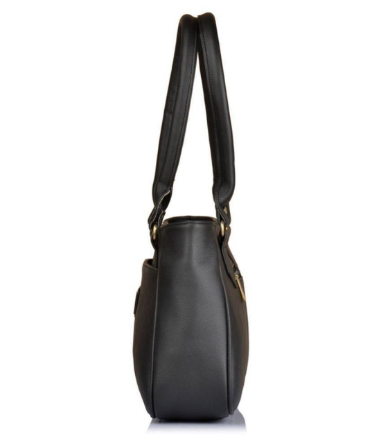 Fostelo Black P.U. Shoulder Bag - Black