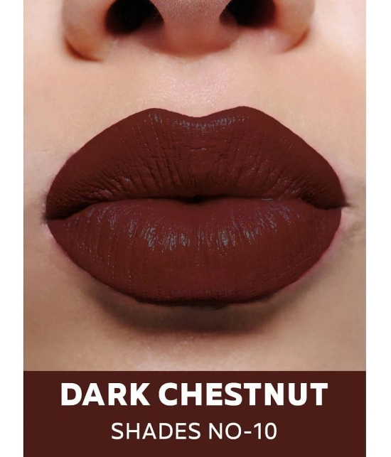 Seven Seas Classy Matte Full Coverage Long Lasting &Smudge Proof Matte Lipstikc (Dark chestnut 3.5g)