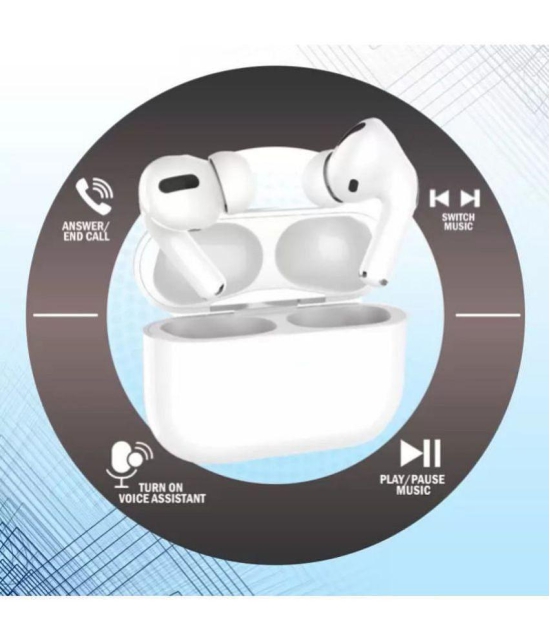 VEhop AIR Buds Bluetooth True Wireless (TWS) In Ear 20 Hours Playback Fast charging,Powerfull bass IPX4(Splash & Sweat Proof) White