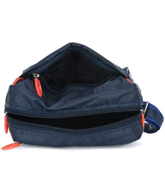 ShoeRise - Blue Solid Messenger Bag - Blue