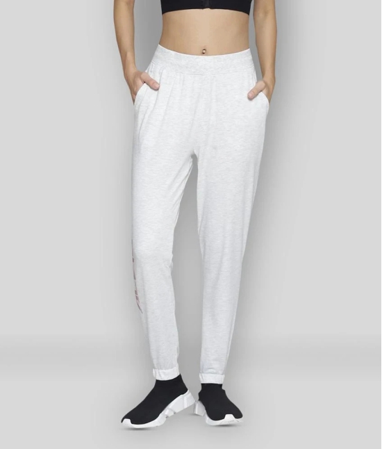 Alcis White Cotton Trackpants - Single - L