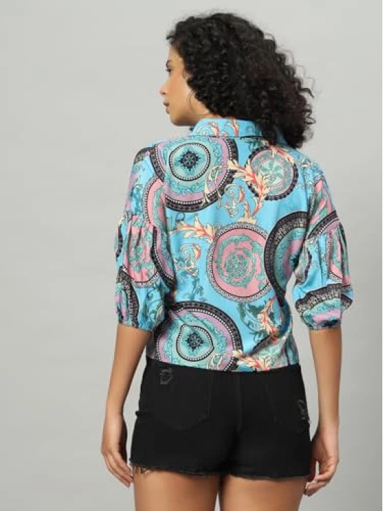 FUNDAY FASHION Women Regular Fit Printed Casual Satin Shirt