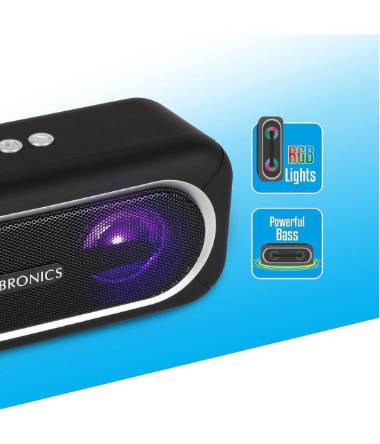 Zebronics Delight 20 10 W Bluetooth Speaker Bluetooth v5.0 with Call function Playback Time 5 hrs Black - Black