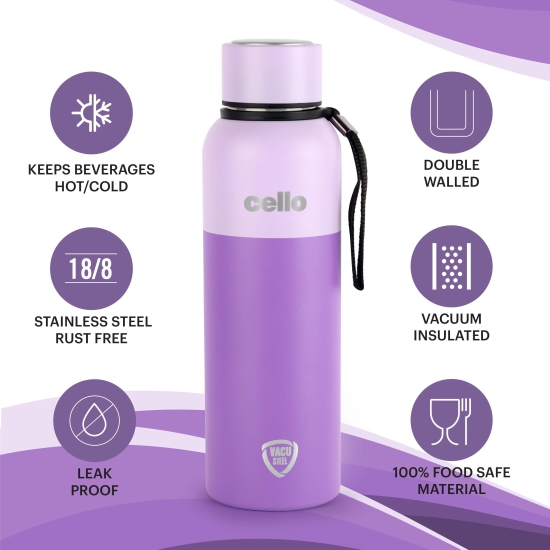 Neo Kent Flask, Vacusteel Water Bottle, 750ml Lavender Purple 750ml