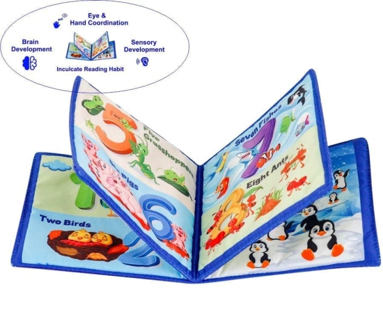 Skyculture? Numbers Mini Cloth Book - English Language, Soft Fabric Toy Book for Early Learning